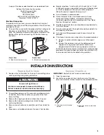 Предварительный просмотр 5 страницы KitchenAid Architect Series II KEBU107SSS Installation Instructions Manual