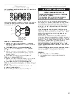 Предварительный просмотр 27 страницы KitchenAid Architect Series II KECC506RSS Use And Care Manual