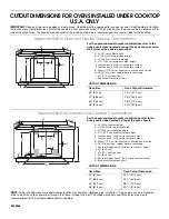 Preview for 2 page of KitchenAid Architect Series II KECC508R Dimension Manual