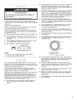 Preview for 9 page of KitchenAid Architect Series II KERS505X Use & Care Manual