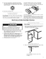 Предварительный просмотр 7 страницы KitchenAid Architect Series II KERS807SSS Installation Instructions Manual