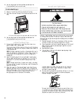 Предварительный просмотр 8 страницы KitchenAid Architect Series II KERS807SSS Installation Instructions Manual