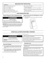 Предварительный просмотр 2 страницы KitchenAid Architect Series II KFIS25XVMS User Instructions