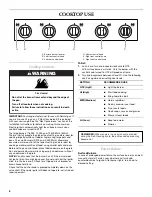 Preview for 6 page of KitchenAid Architect Series II KGRS205T Use And Care Manual