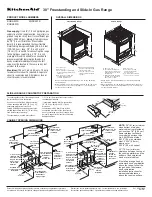 KitchenAid Architect Series II KGRS807S Dimensions предпросмотр