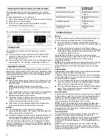 Preview for 4 page of KitchenAid Architect Series II KSC23W8EYY User Manual