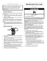 Preview for 7 page of KitchenAid Architect Series II KSC23W8EYY User Manual