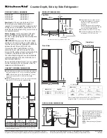 KitchenAid Architect Series II KSCS23FV Specifications preview