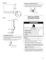 Предварительный просмотр 19 страницы KitchenAid Architect Series II KSSC36QTS Installation Instructions Manual