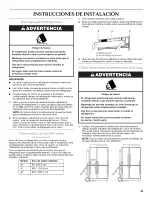 Предварительный просмотр 45 страницы KitchenAid Architect Series II KSSC36QTS Installation Instructions Manual