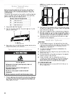 Предварительный просмотр 20 страницы KitchenAid Architect Series II KSSC36QTS Installation Manual