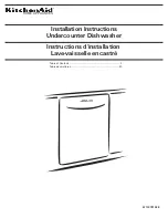 Preview for 1 page of KitchenAid Architect Series II KUDK03CTSS Installation Instructions Manual