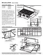 KitchenAid Architect Series KGCP462KSS Dimension Manual предпросмотр