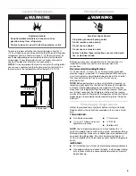 Предварительный просмотр 3 страницы KitchenAid Architect Series KSRP25FSSS User Manual