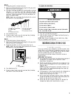 Предварительный просмотр 5 страницы KitchenAid Architect Series KSRP25FSSS User Manual