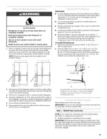 Предварительный просмотр 19 страницы KitchenAid Architect Series KSSC42QTS Installation Manual