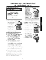 Preview for 17 page of KitchenAid BCG100 Instructions Manual