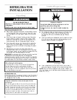 Preview for 4 page of KitchenAid Bottom-Freezer Refrigerator Use And Care Manual