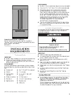 Preview for 5 page of KitchenAid BOTTOM MOUNT W10379132A Installation Manual