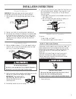 Preview for 7 page of KitchenAid Briva KIDS36 Installation Instructions Manual