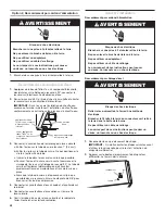 Preview for 28 page of KitchenAid Briva KIDS36 Installation Instructions Manual