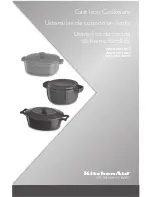 Preview for 1 page of KitchenAid Cast Iron Cookware Instructions Manual