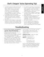 Preview for 9 page of KitchenAid Chef's Chopper KFC3100 Instructions Manual