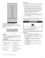 Предварительный просмотр 5 страницы KitchenAid Classic KBLS36FTB Installation Instructions Manual