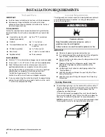 Preview for 6 page of KitchenAid Classic KSSS36FMX Installation Manual