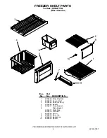 Предварительный просмотр 4 страницы KitchenAid Classic Series KSSS48FTX Parts List