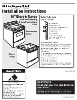 KitchenAid Convection Oven Installation Instructions Manual preview