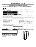 Preview for 2 page of KitchenAid Counter Depth Side-by-Side Refrigerator Use And Care Manual