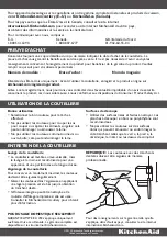 Preview for 3 page of KitchenAid Cutlery Instructions