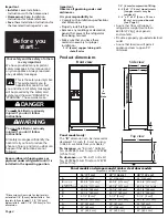 Preview for 2 page of KitchenAid DHT-486XP Installation Instructions Manual