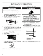 Предварительный просмотр 8 страницы KitchenAid Dual Fuel Convection Range Installation Instructions Manual