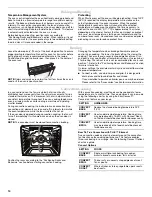 Preview for 14 page of KitchenAid ELECTRIC RANGE User Instructions