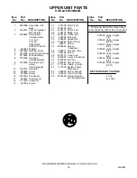 Предварительный просмотр 18 страницы KitchenAid FOR THE WAY IT'S MADE KSSS36MDX02 Parts List