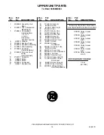 Предварительный просмотр 18 страницы KitchenAid FOR THE WAY IT'S MADE KSSS48MDX02 Parts List