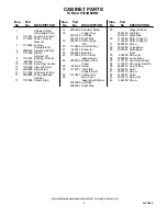 Preview for 2 page of KitchenAid FOR THE WAY IT'S MADE KSSS48QDW00 Parts List