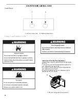 Preview for 22 page of KitchenAid FREESTANDING OUTDOOR GRILL Installation Instructions And Use & Care Manual