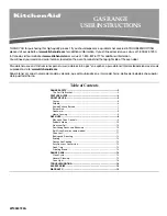 Предварительный просмотр 1 страницы KitchenAid GAS RANGE Use & Care Manual