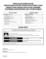 Preview for 1 page of KitchenAid GGE3 Installation Instructions Manual