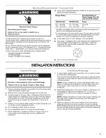 Preview for 5 page of KitchenAid GGE3 Installation Instructions Manual