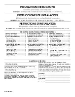 Preview for 1 page of KitchenAid GSC25C4EYB Installation Instructions Manual