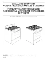 KitchenAid GW3 Installation Instructions Manual preview