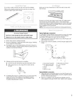 Предварительный просмотр 9 страницы KitchenAid GW3 Installation Instructions Manual