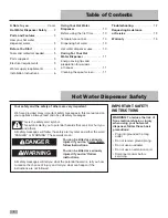 Preview for 2 page of KitchenAid Instant Hot Hot Water Dispenser Installation And User Manual