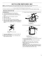 Preview for 9 page of KitchenAid Instant-Hot KHWC260 Installation And User Instructions Manual
