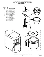 Предварительный просмотр 2 страницы KitchenAid JavaStudio II KCM534ER0 Parts List