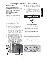 Preview for 9 page of KitchenAid JAVASTUDIO KCM511 Instruction Manual